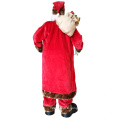 Santa Claus Character Decorated With Christmas Socks